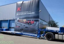Kässbohrer K.SLL.P 2 1A/2H – 18/24 — Tieflader-Sattelauflieger mit Pendelachsen