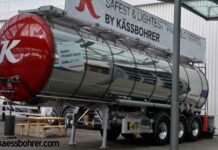 Kässbohrer K.STC 37.5 PR – leichter Tankauflieger für Gefahrgut