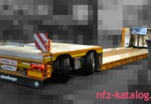 Meusburger Fahrzeugbau — 2-achsiger teleskopierbarer Tieflader