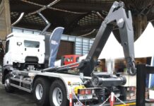 VDL SK 21-6000 DIN. Container-Absetzsystem mit Hakenarm, Nutzlast 21t