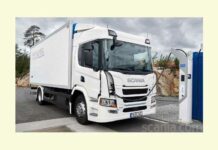 Scania 25P — 6×2 Fahrgestell mit elektrischem Antrieb